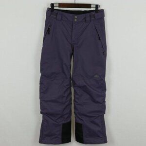 REI Girls Medium Purple Adjustable Fleece Lined Insulated Winter Snow Pants